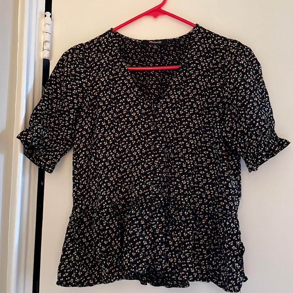 Madewell floral blouse top